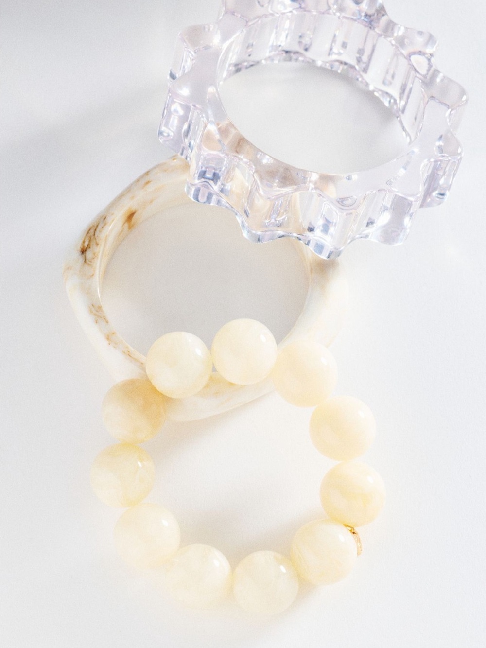 3 Anthropologie Resin Bangles